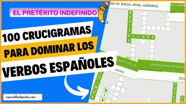 Crucigramas para conjugar el pretérito indefinido