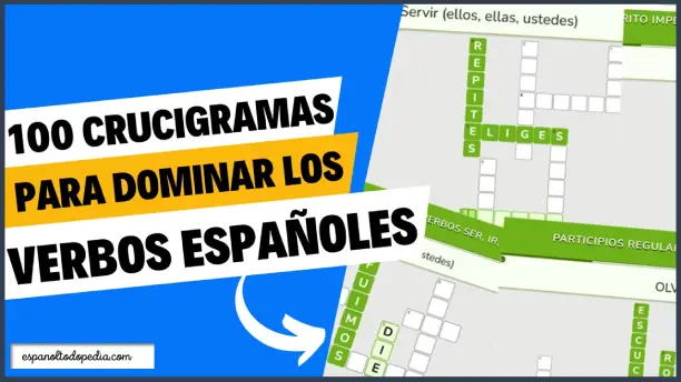 100 crucigramas para aprender los verbos en español