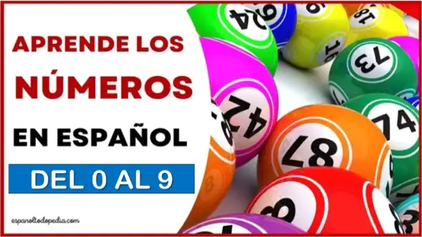 números del 0 al 9 en español