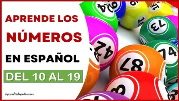 Números del 10 al 19 en español